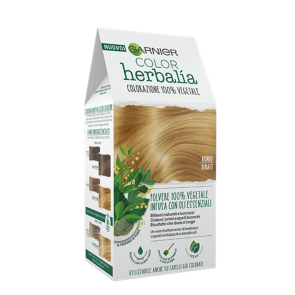 Garnier Color Herbalia Polvere 100% vegetale con oli essenziali Biondo dorato Tinta capelli
