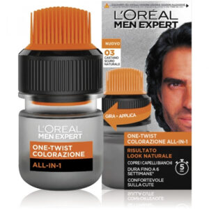 L'Oreal Men Expert Colorazione Uomo One-Twist All-in-1 03 Castano Scuro Naturale