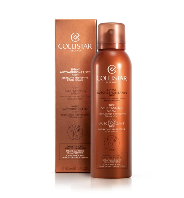 Spray Autoabbronzante 360° Abbronzante Corpo Effetto Naturale 150ml