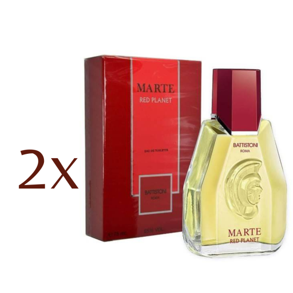 Battistoni Marte Red Planet Eau de Toilette 45ml Offerta 2 pezzi