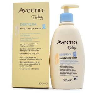 Detergente neonato Aveeno Baby Dermexa Moisturing wash 300ml