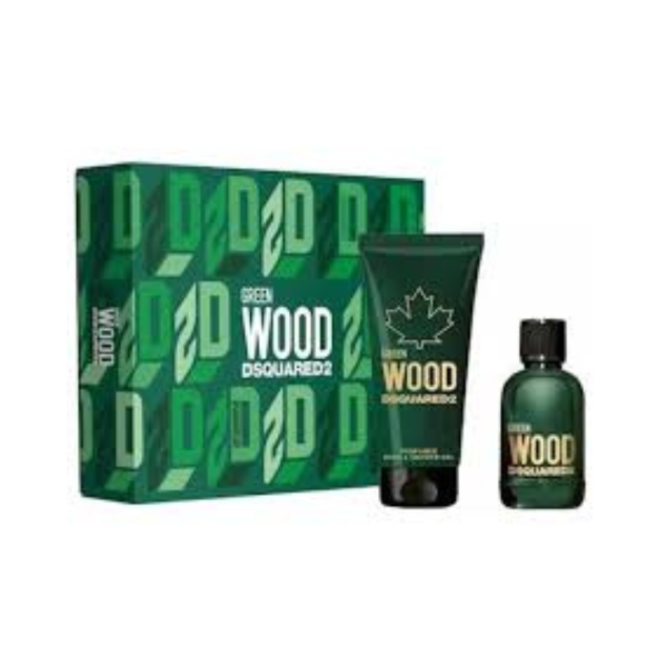Dsquared2 Green Wood Eau de Toilette 100ml + Shower Gel 150ml Kit uomo
