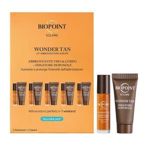 Biopoint Solaire Kit Wonder Tan abbronzante viso e corpo + fissatore dopo sole
