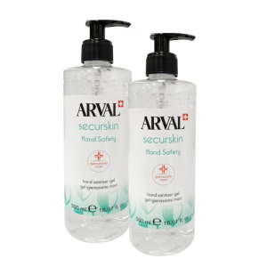 ARVAL Securskin Hand Safety 500 ml Gel Igienizzante Mani 2 pezzi