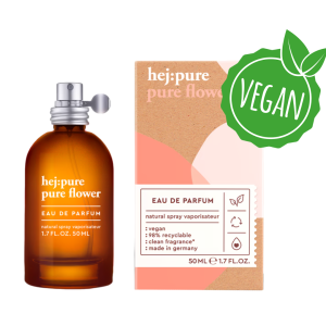 Hej:pure Pure Flower Eau de Parfum Natural Spray 50ml Vegano Profumo donna