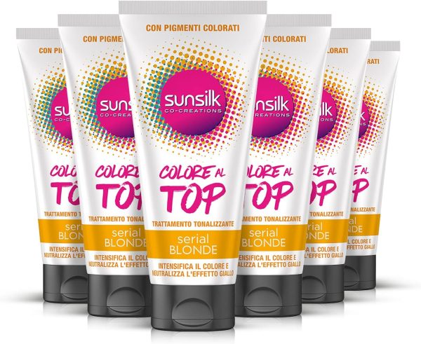 Sunsilk Trattamento Tonalizzante Anti giallo Serial Blonde 180ml 6 pezzi