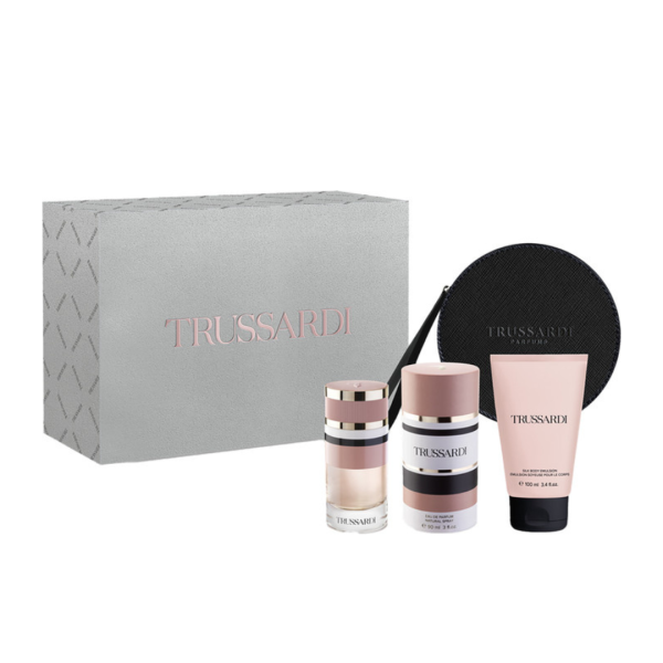 Cofanetto Trussardi Donna Eau de Parfum 90ml Crema corpo 100ml + Beauty Bag