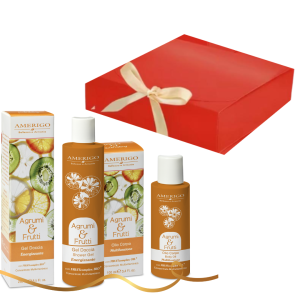 Kit Donna Amerigo Agrumi & Frutti Olio Corpo Profumato 100ml e Gel Doccia 250ml