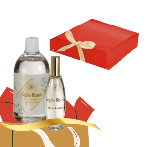 Kit Donna Amerigo Giglio Bianco Profumo e bagno doccia idea regalo