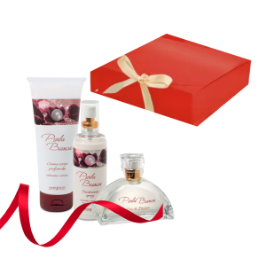 Kit Donna Amerigo Perla Bianca Profumo Crema corpo e deodorante idea regalo