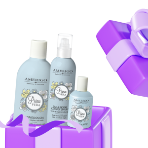 Kit Donna Amerigo Prima Vera Profumo Crema corpo spray bagnodoccia