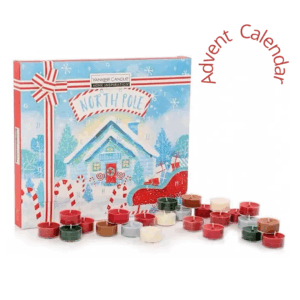 Calendario dell'Avvento North Pole 24 candele tea light Yankee Candle