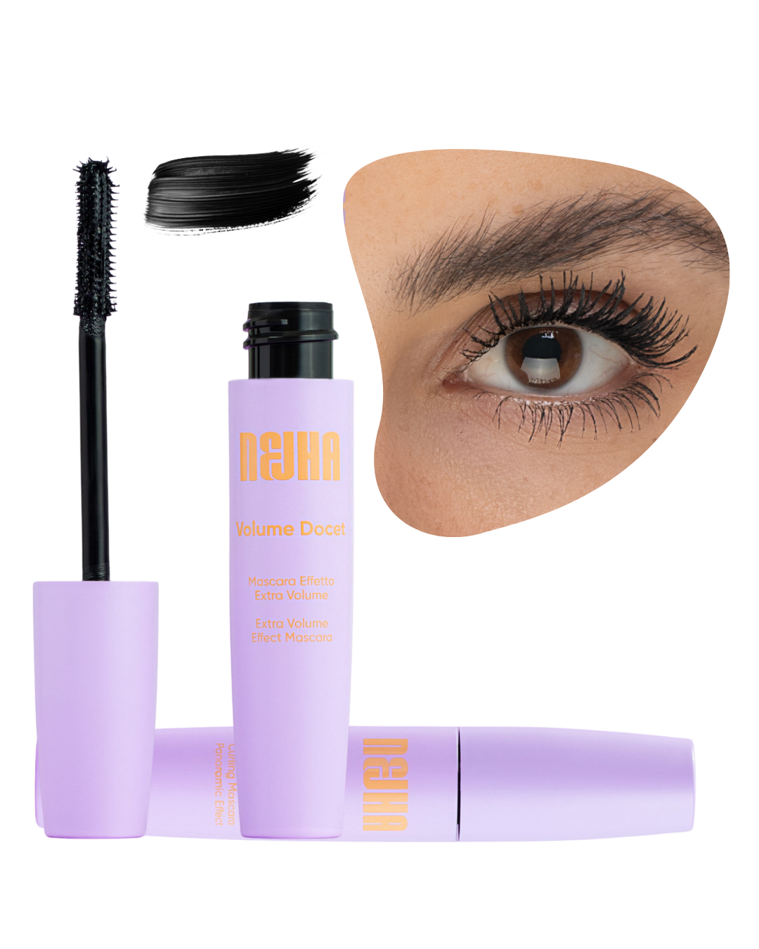 Nejha Mascara Effetto Extra Volume Volume Docet Nero