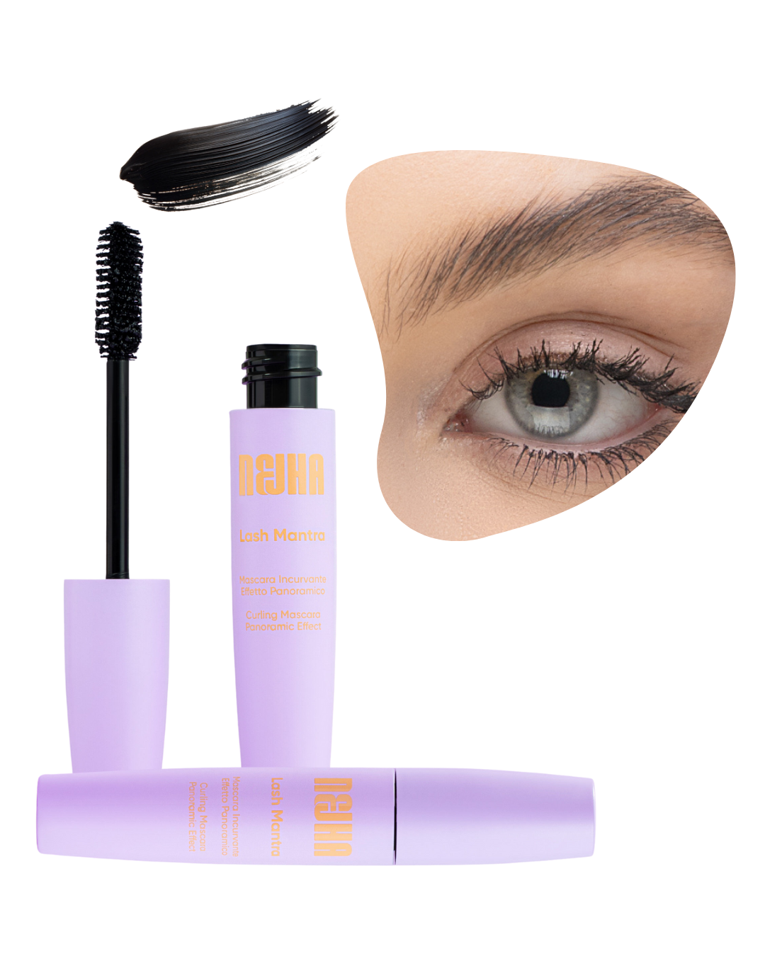 Nejha Mascara Incurvante Effetto Panoramico Lash Mantra Nero