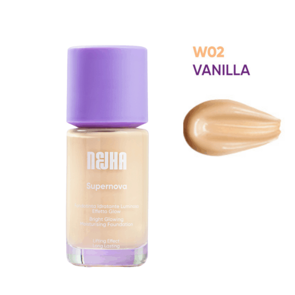 Nejha Supernova Fondotinta Glow 30ml Colore 02 Vanilla