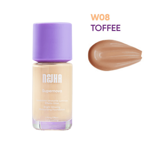 Nejha Supernova Fondotinta Glow 30ml Colore 08 Toffee