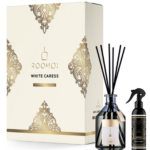 Roomoi Cofanetto White Caress Diffusore d'ambiente 200ml + Spray 100ml