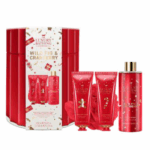 Kit Wild Fig & Cranberry Crema corpo Bagnodoccia Crema mani spugna Idea regalo