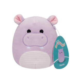 Squishmallows Originali 20 cm Hanna The Purple Hippo Peluche Ultra Morbido Idea regalo bambini