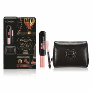 L'oreal Cofanetto Mascara Air Volume + mini matita e maxi pochette nera