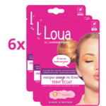 6 x Maschera viso illuminante in tessuto 100% Vegan Offerta