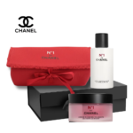 Chanel Gift Set N°1 De Chanel Red Camellia Crema 50ml + Lozione rivitalizzante viso 150ml + Pochette