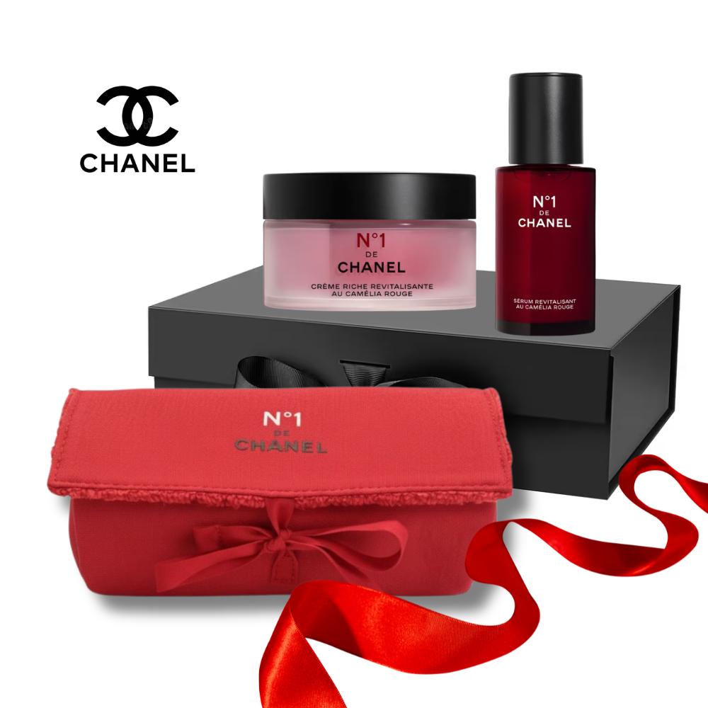 Chanel Gift Set N°1 De Chanel Red Camellia Crema 50ml + Siero 50ml + Pochette