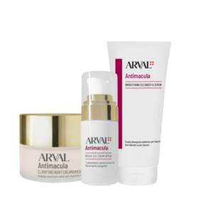 Arval antimacula Set Antimacchie Crema notte 50ml Contorno occhi 15ml e Crema Detergente viso 200ml