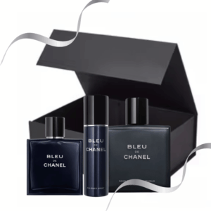 Gift set Uomo Bleu De Chanel Eau de Toilette 50ml + Profumo capelli 90ml + Acqua corpo 100ml